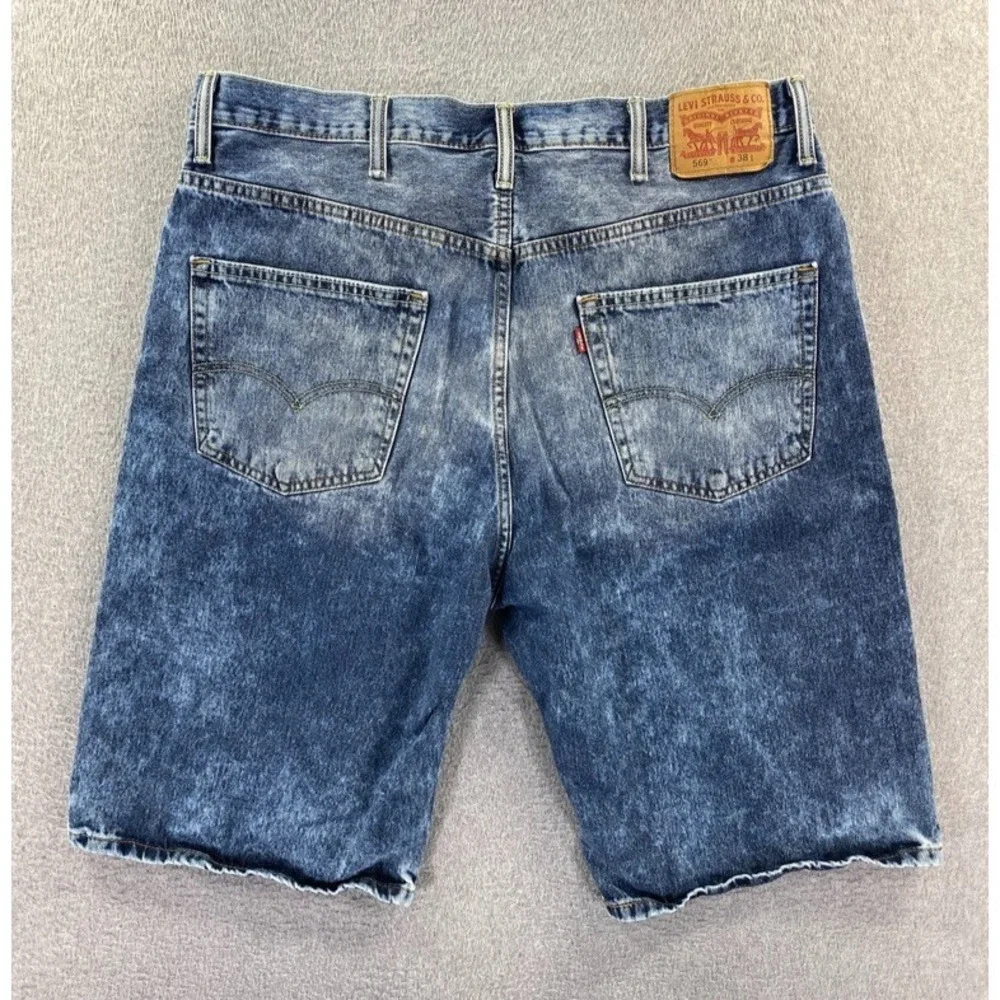 Levis 569 Denim Jeans Shorts Men 38 Cyber Y2k Chunky Casual Everyday Grunge Punk